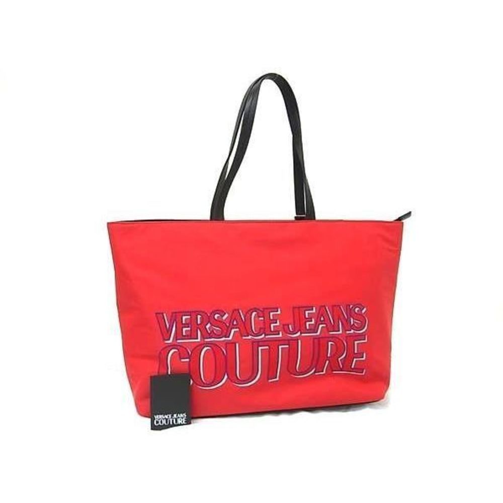 Versace Jeans Couture Nylon Handbag Tote Red Bag